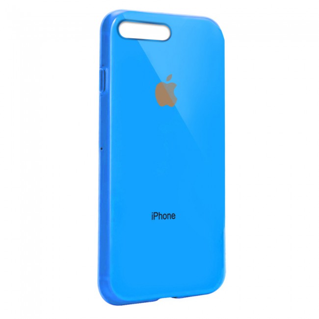 Margoun Glossy TPU Case Cover for Apple iphone 8 Plus - ( Red , Blue , Green , Purple , Gold , Beige , Cream , Yellow , Orange )