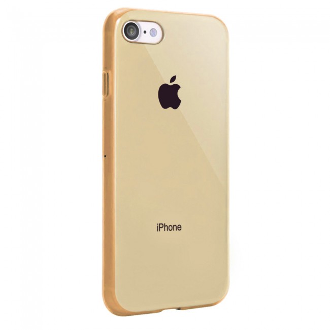 Margoun Glossy TPU Case Cover for Apple iphone 8 Plus - ( Red , Blue , Green , Purple , Gold , Beige , Cream , Yellow , Orange )