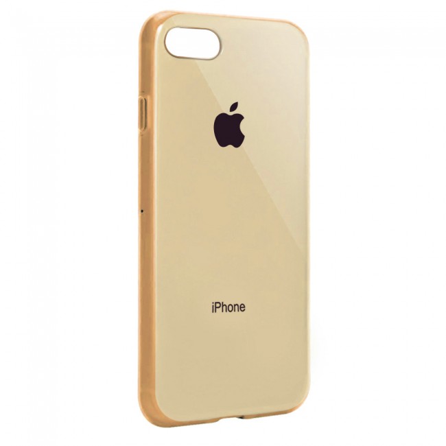 Margoun Glossy TPU Case Cover for Apple iphone 8 Plus - ( Red , Blue , Green , Purple , Gold , Beige , Cream , Yellow , Orange )