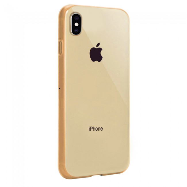 Margoun Glossy TPU Case Cover for Apple iphone XS - ( Red , Blue , Green , Purple , Gold , Beige , Cream , Yellow , Orange )
