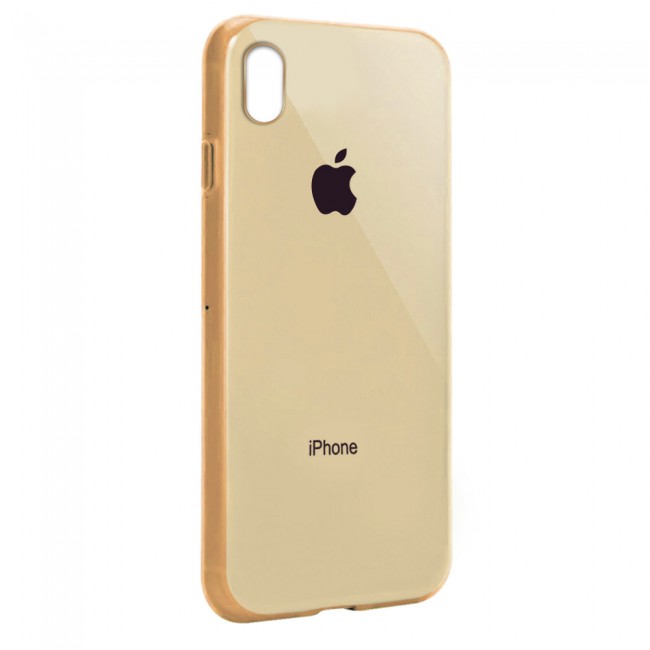 Margoun Glossy TPU Case Cover for Apple iphone XS - ( Red , Blue , Green , Purple , Gold , Beige , Cream , Yellow , Orange )