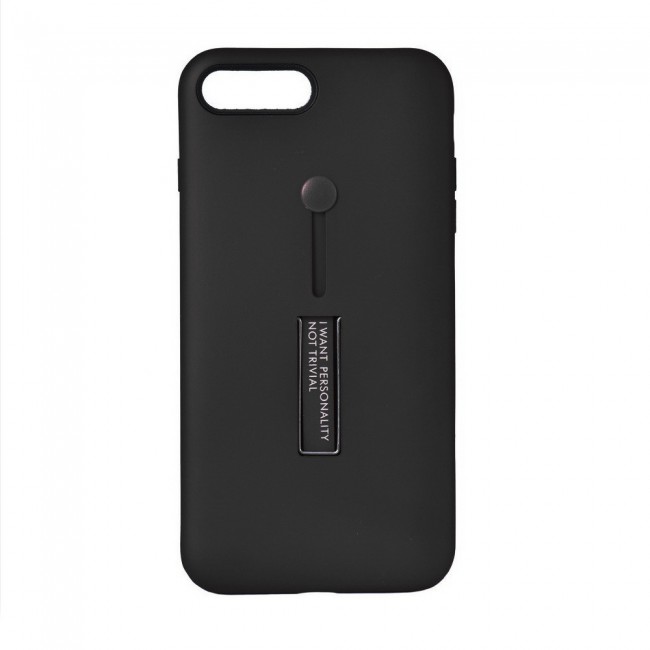 Margoun I Want Personality Not Trivial Strap Case Cover with Kickstand for Apple iphone 8 Plus – Black , Dark Blue , Red , Gold