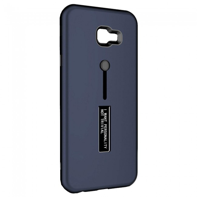 Margoun I Want Personality Not Trivial Strap Case Cover with Kickstand for Samsung Galaxy J4 Plus – Black , Dark Blue , Red , Gold