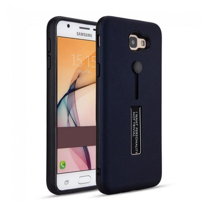 Margoun I Want Personality Not Trivial Strap Case Cover with Kickstand for Samsung Galaxy J5 Prime – Black , Dark Blue , Red , Gold