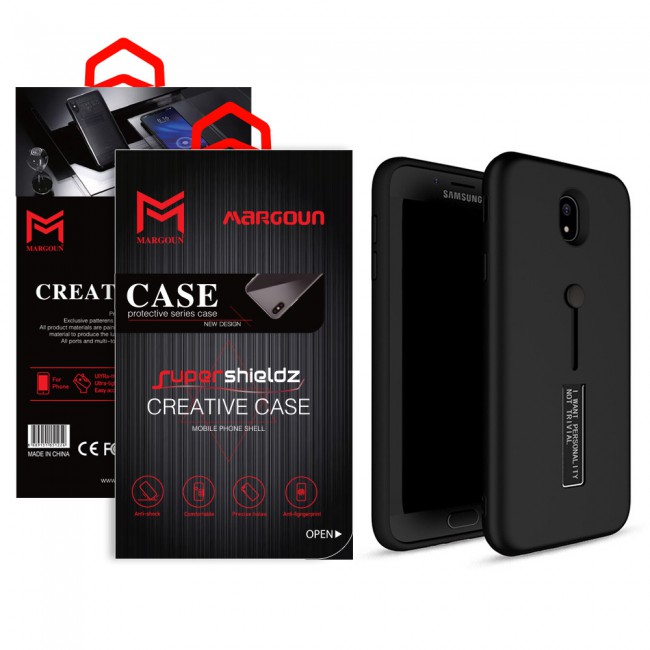 Margoun I Want Personality Not Trivial Strap Case Cover with Kickstand for Samsung Galaxy J7 Pro – Black , Dark Blue , Red , Gold