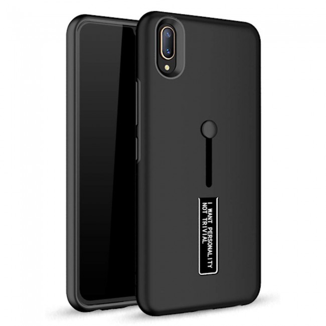 Margoun I Want Personality Not Trivial Strap Case Cover with Kickstand for Samsung Galaxy M10 – Black , Dark Blue , Red , Gold