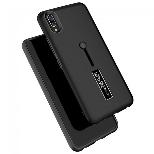 Margoun I Want Personality Not Trivial Strap Case Cover with Kickstand for Samsung Galaxy M10 – Black , Dark Blue , Red , Gold