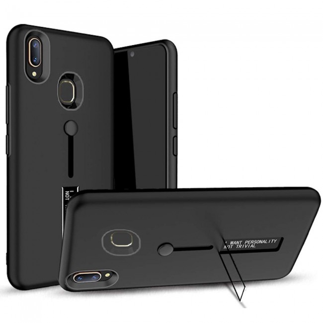 Margoun I Want Personality Not Trivial Strap Case Cover with Kickstand for Samsung Galaxy M20 – Black , Dark Blue , Red , Gold
