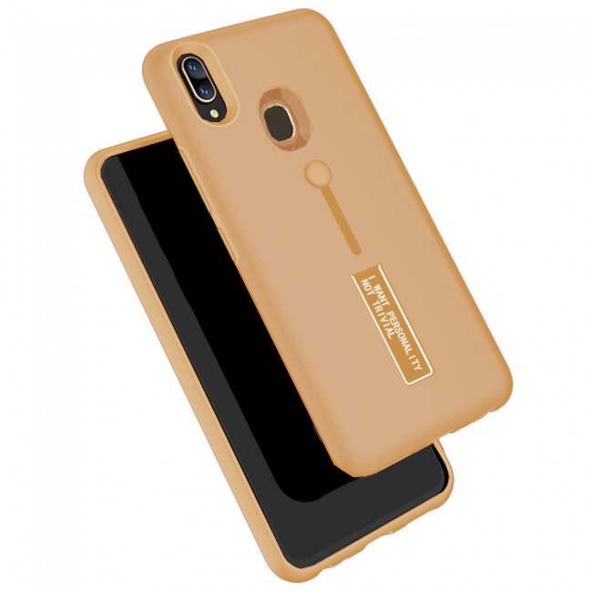 Margoun I Want Personality Not Trivial Strap Case Cover with Kickstand for Samsung Galaxy M20 – Black , Dark Blue , Red , Gold