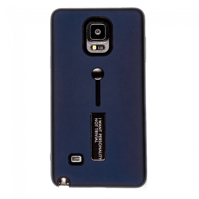 Margoun I Want Personality Not Trivial Strap Case Cover with Kickstand for Samsung Galaxy Note 4 – Black , Dark Blue , Red , Gold