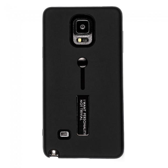 Margoun I Want Personality Not Trivial Strap Case Cover with Kickstand for Samsung Galaxy Note 4 – Black , Dark Blue , Red , Gold