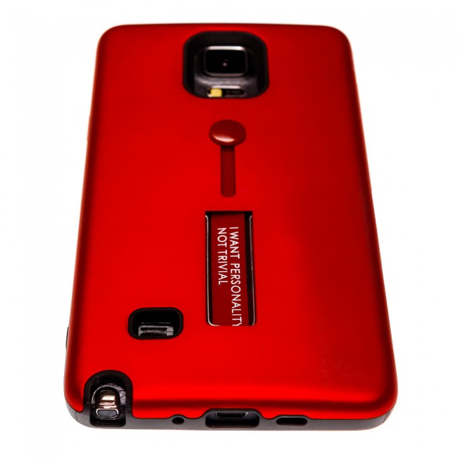 Margoun I Want Personality Not Trivial Strap Case Cover with Kickstand for Samsung Galaxy Note 4 – Black , Dark Blue , Red , Gold