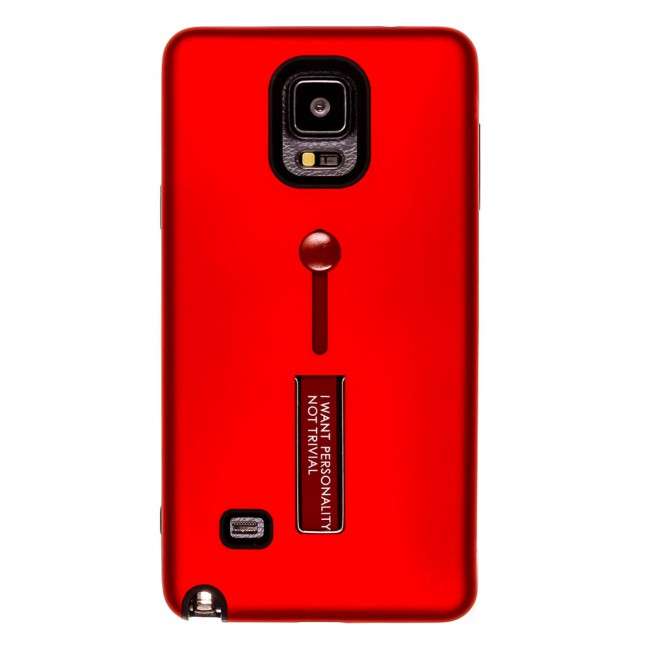 Margoun I Want Personality Not Trivial Strap Case Cover with Kickstand for Samsung Galaxy Note 4 – Black , Dark Blue , Red , Gold
