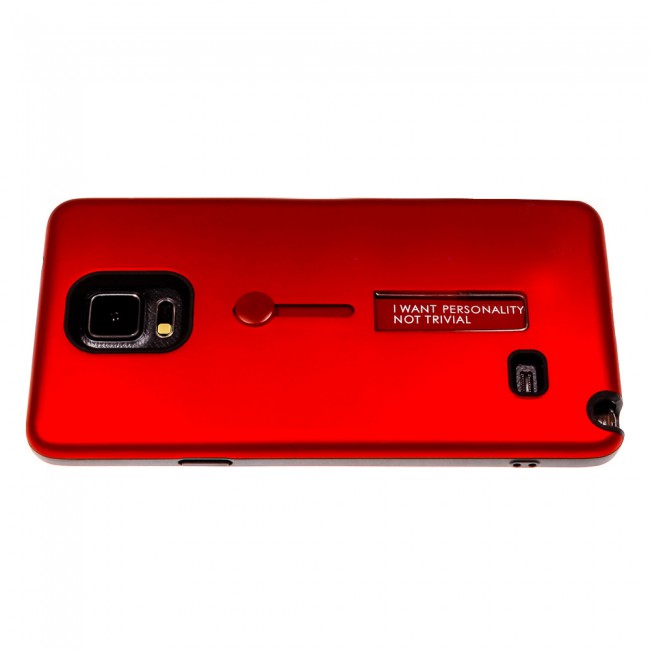 Margoun I Want Personality Not Trivial Strap Case Cover with Kickstand for Samsung Galaxy Note 4 – Black , Dark Blue , Red , Gold