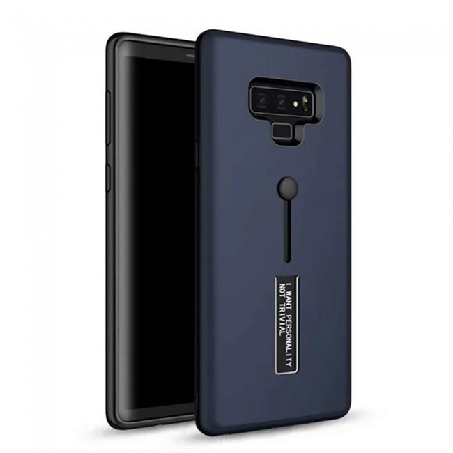 Margoun I Want Personality Not Trivial Strap Case Cover with Kickstand for Samsung Galaxy Note 9 – Black , Dark Blue , Red , Gold