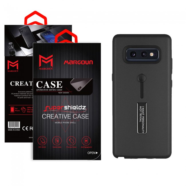 Margoun I Want Personality Not Trivial Strap Case Cover with Kickstand for Samsung Galaxy S10e / S10 Lite – Black , Dark Blue , Red , Gold