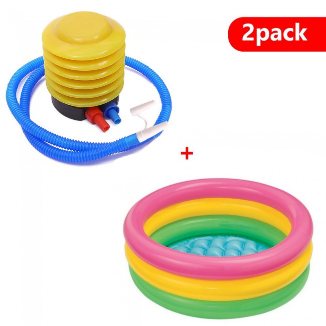Margoun Inflatable Kids Pool Bath Tub 150cm with Foot Pump Inflator