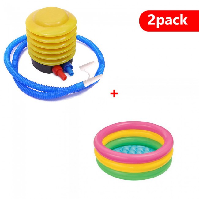 Margoun Inflatable Kids Pool Bath Tub 61cm with Foot Pump Inflator
