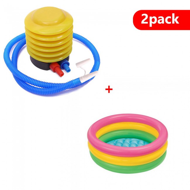 Margoun Inflatable Kids Pool Bath Tub 85cm with Foot Pump Inflator