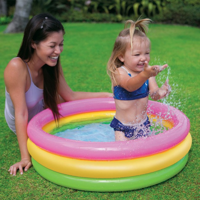 Margoun Inflatable Kids Pool Bath Tub 85cm 