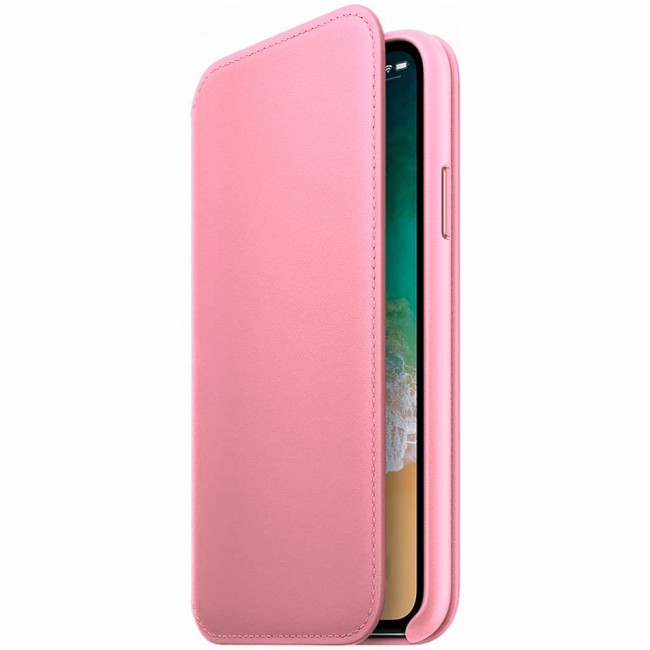 Margoun PU Leather Folio Case with Credit Card Slot  for Apple iphone X – Grey , Red , Pink