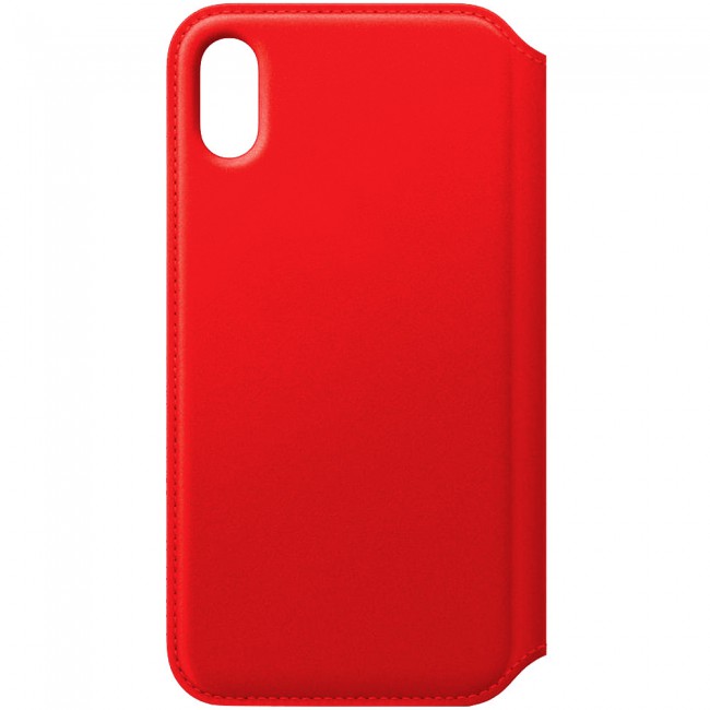 Margoun PU Leather Folio Case with Credit Card Slot  for Apple iphone X – Grey , Red , Pink