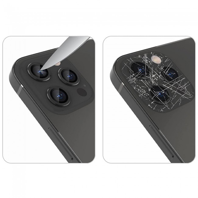 Margoun 3PCS Lens Protector Tempered Glass for iPhone 13 Pro iPhone 13 Pro Max – Black