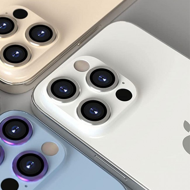Margoun 3PCS Lens Protector Tempered Glass for iPhone 13 Pro iPhone 13 Pro Max – Silver