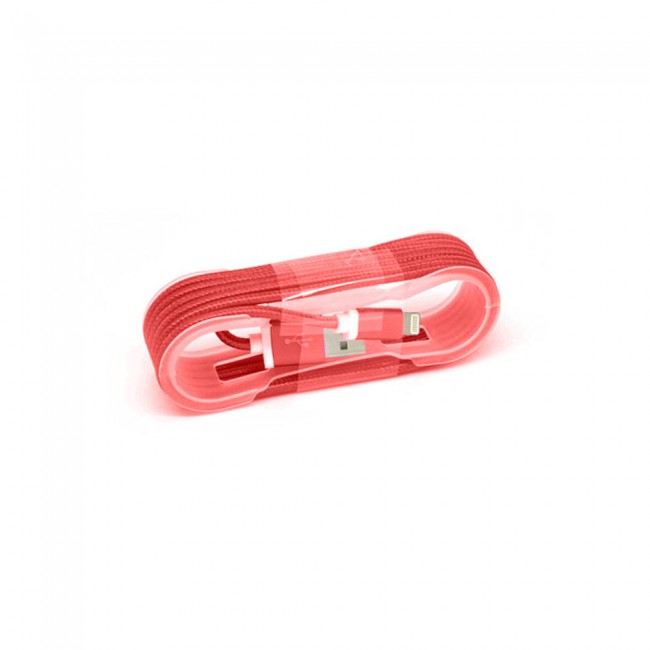 Margoun Nylon Braided Lightning Cable for Apple and Lightning Devices 1.5m – Red