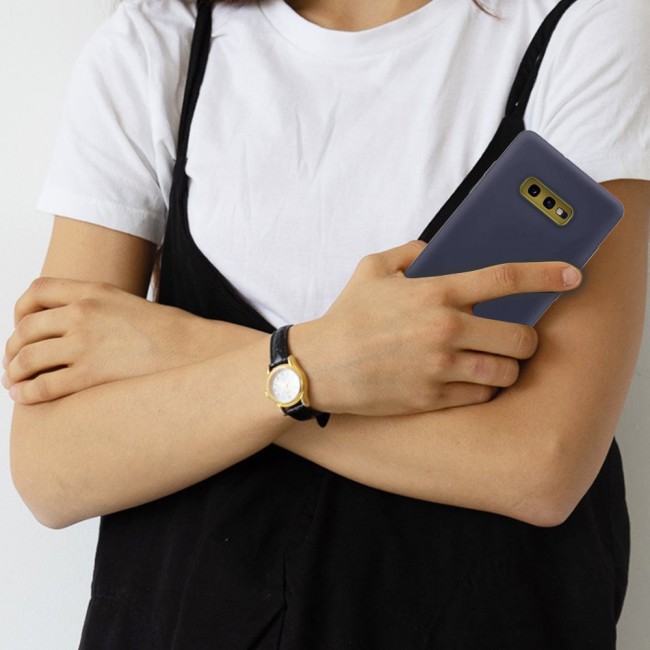 Margoun Protective Silicon Case for Samsung Galaxy S10e / S10 lite – Black , White , Red , Dark Blue , Light Blue , Purple