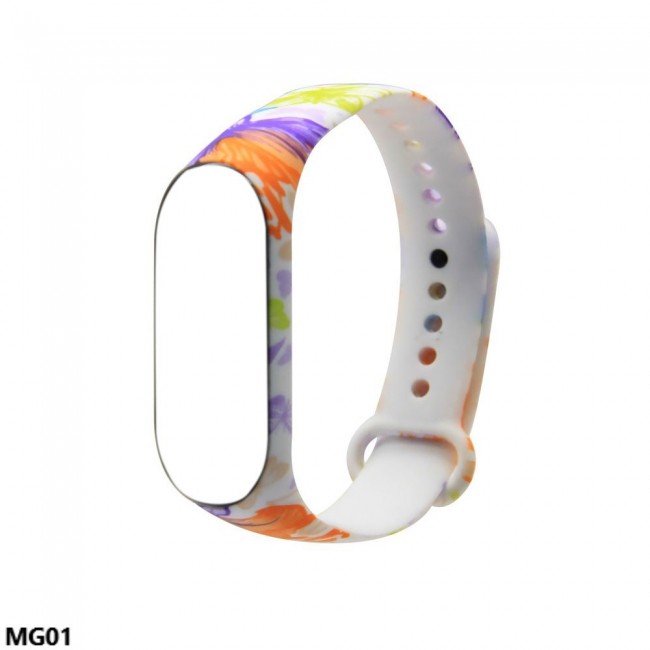 Margoun Printed Silicon Strap Replacement Band for Xiaomi MI Band 3 - MG01