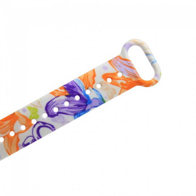 Margoun Printed Silicon Strap Replacement Band for Xiaomi MI Band 3 - MG01