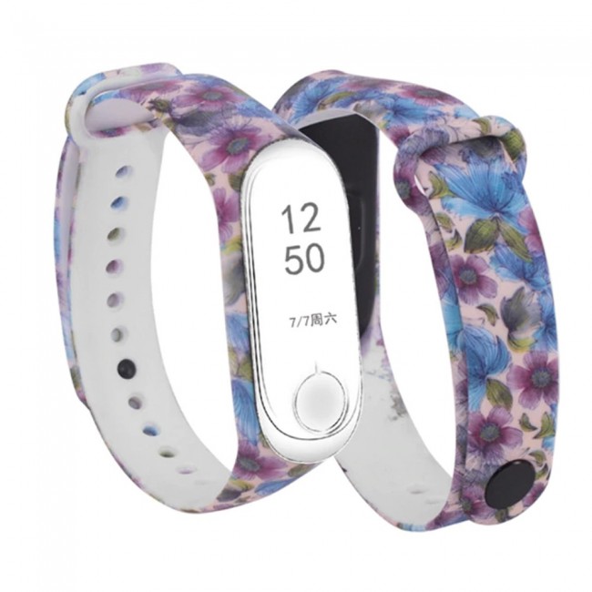 Margoun Printed Silicon Strap Replacement Band for Xiaomi MI Band 3 - MG01