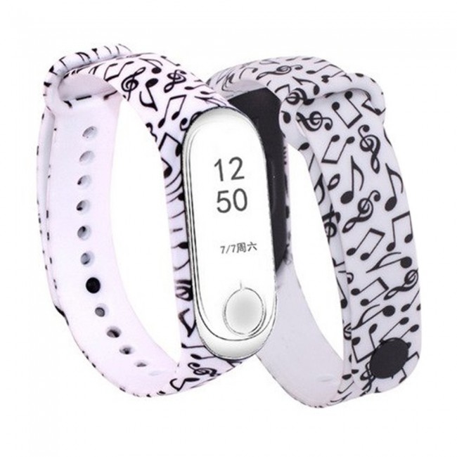Margoun Printed Silicone Strap Replacement Band for Xiaomi MI Band 3 – MG02