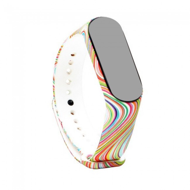 Margoun Printed Silicone Strap Replacement Band for Xiaomi MI Band 3 – MG02