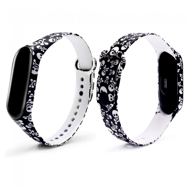 Margoun Printed Silicone Strap Replacement Band for Xiaomi MI Band 3 – MG02