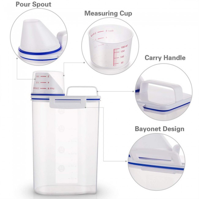 Rice and Cereal Storage Container 1.5ml 4 Pack