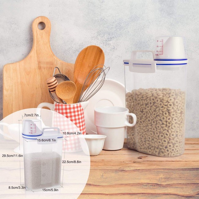 Rice and Cereal Storage Container 1.5ml 4 Pack