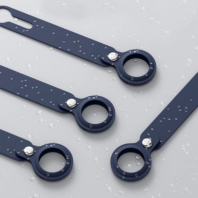 Margoun Silicone AirTag Loop for Apple AirTag – Navy Blue