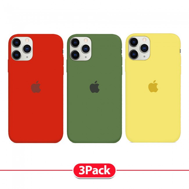 Margoun Silicone Case Cover for Apple iPhone 12 Pro Max - 3Pack-6