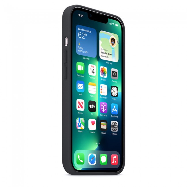Margoun Silicone Case Cover for Apple iPhone 13 - Dark Grey