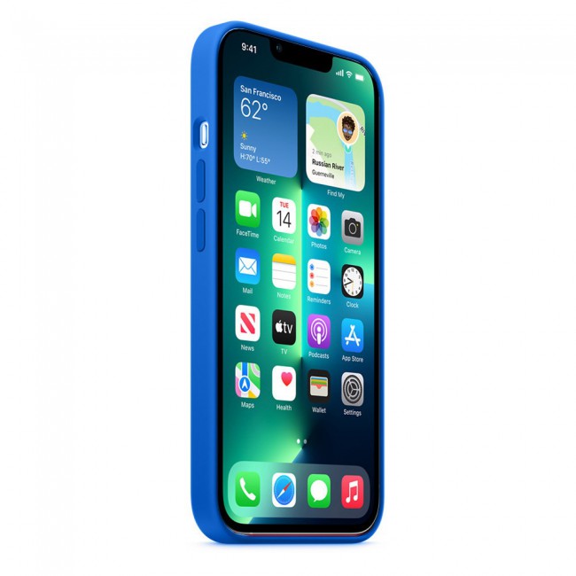 Margoun Silicone Case Cover for Apple iPhone 13 Pro Max - Blue