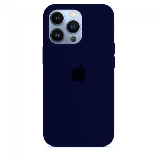 Margoun Silicone Case Cover for Apple iPhone 13 Pro Max - Dark Blue
