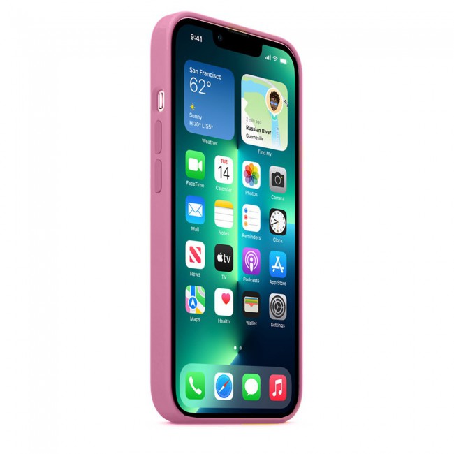 Margoun Silicone Case Cover for Apple iPhone 13 Pro Max - Light Pink