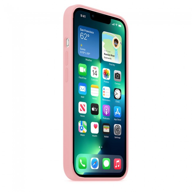Margoun Silicone Case Cover for Apple iPhone 13 Pro Max - Pink