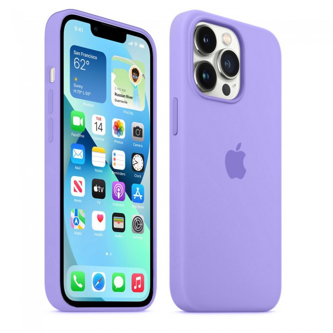 Margoun Silicone Case Cover for Apple iPhone 13 Pro Max - Purple
