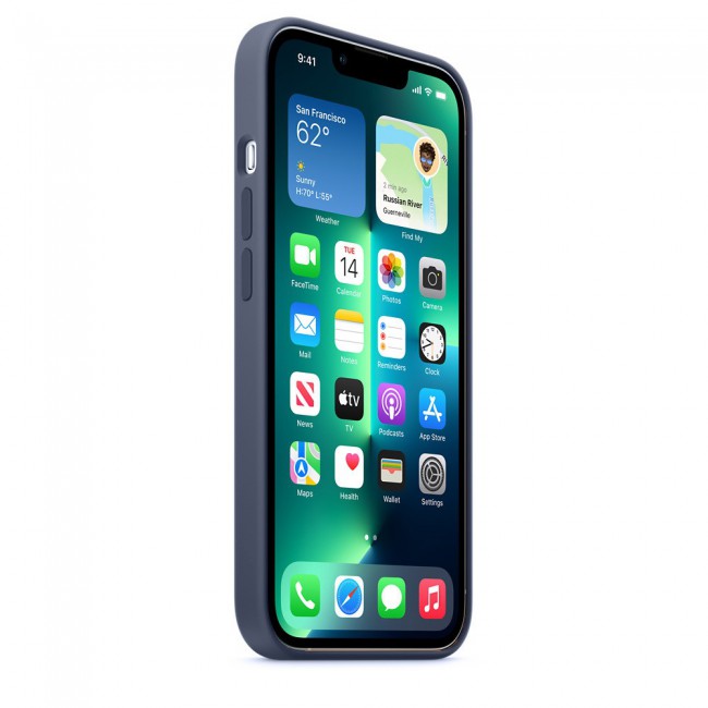Margoun Silicone Case Cover for Apple iPhone 13 Pro - Midnight Blue