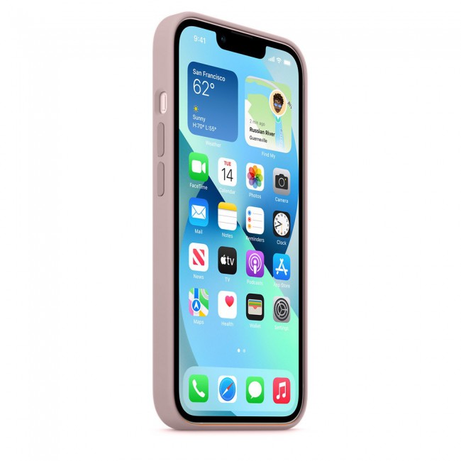 Margoun Silicone Case Cover for Apple iPhone 13 Pro - Pink Sand