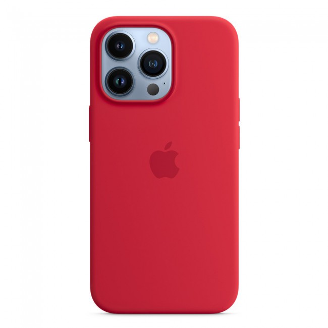 Margoun Silicone Case Cover for Apple iPhone 13 Pro - Red