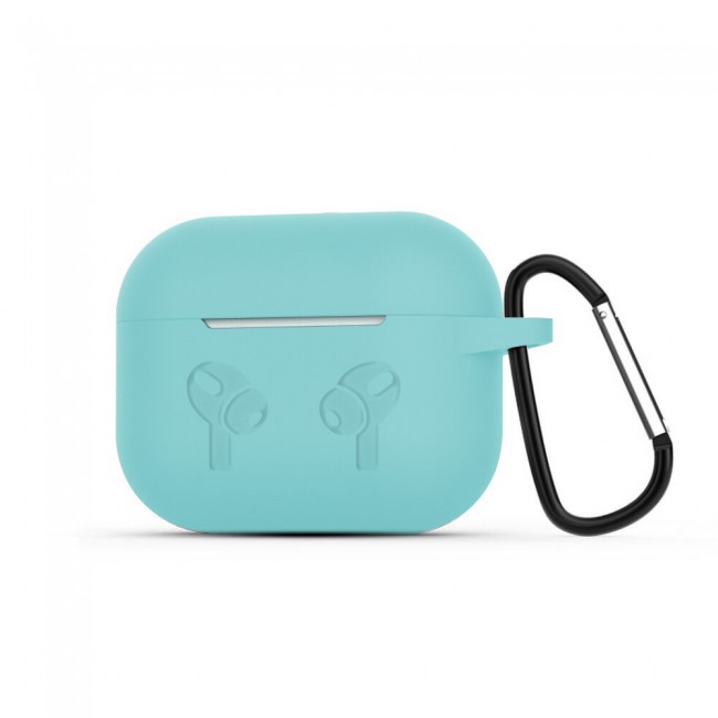 Margoun Silicone Case Cover for Airpods 3 with Keychain – Turquoise